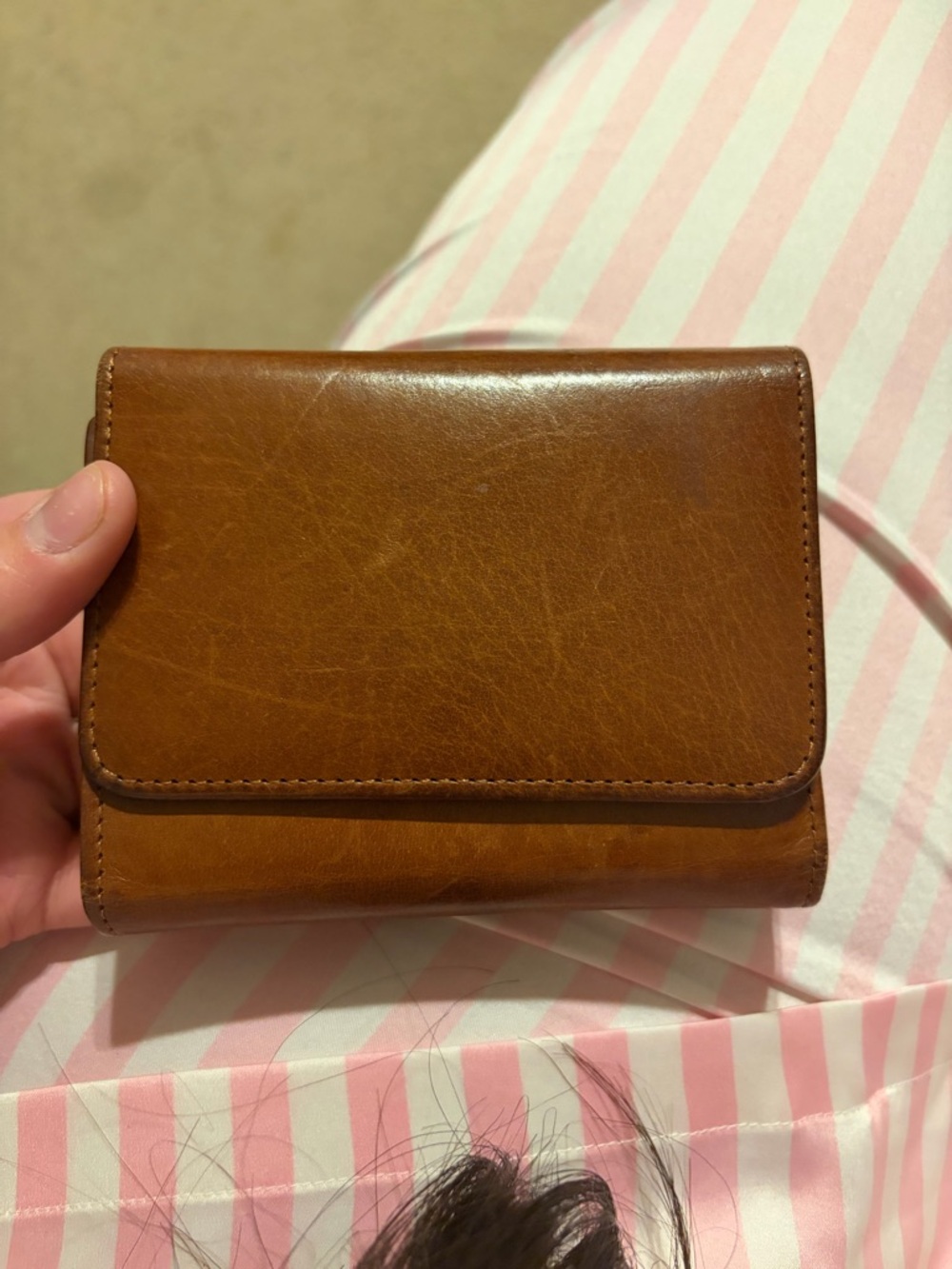 Coach Classic Brown Leather Trifold Wallet
